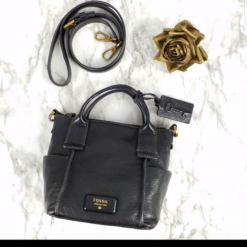 Small fossil emerson satchel crossbody